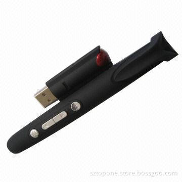 Laser Pointer Pen, Page Up/Down, Red, Blank Screen and Slide Play with Fn Switch
